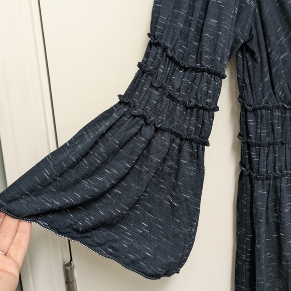 Max Studio V Neck Faux Wrap Casual Midi Dress Large NWT - Picture 4 of 6